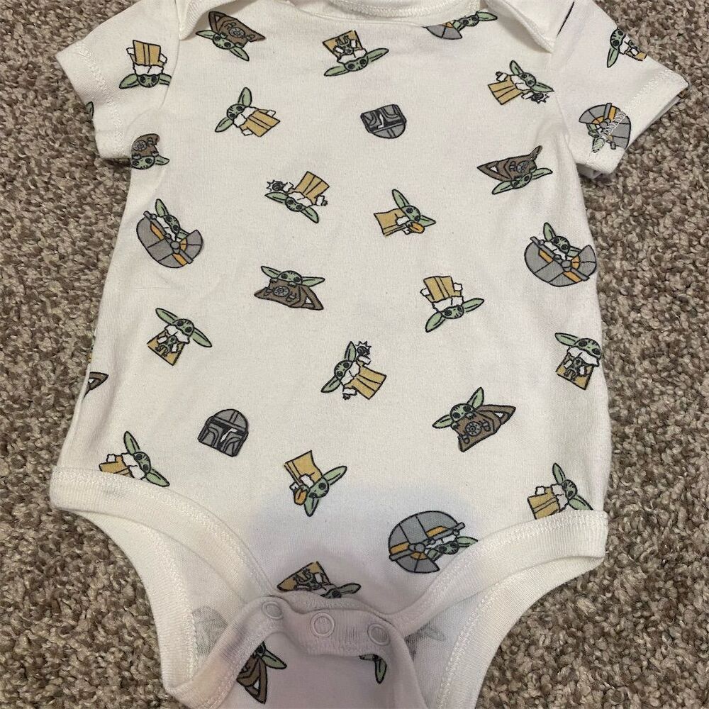 Star Wars The Mandalorian Grogu Infant Bodysuit Unisex Multicolor